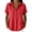 Watermelon red, variant on Womens Tops Women Straight Shoulder Lapel Collar Linen Cotton Blouse Short Sleeve High Low Hem Casual Top Watermelon red XXL