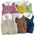 Baby Vest Kids Boys Girls Fleece Vest Sleeveless Coat Lightweight