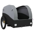 thumbnail image 3 of vidaXL Bike Trailer Black and Grey 45 kg Iron, 3 of 5