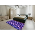 thumbnail image 5 of Ahgly Company Machine Washable Indoor Round Transitional Jasmine Purple Area Rugs, 3' Round, 5 of 7