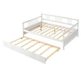 thumbnail image 3 of Newboti Furniture Full Size Daybed Wood Bed with Twin Size Trundle,White NO.49545, 3 of 11