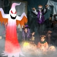 thumbnail image 5 of Gymax 6FT Inflatable Halloween Ghost Party Decoration w/ Flame Lights, 5 of 9