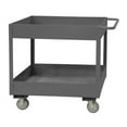 thumbnail image 2 of Durham RSC6-2436-2-95 14 Gauge Rolling Service Stock Truck & 2 Shelves Tubular Push Handled with 6 Lips Up, Gray - 36 in., 2 of 2