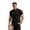 Black #087, variant on Men’s Short Sleeve Polo Shirt with Pocket Classic Fit Soft Cotton Material Three Button Placket Collar