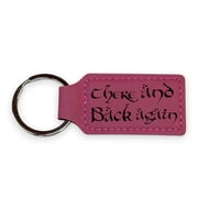Keychain - Rectangle - There and Back Again - Leather