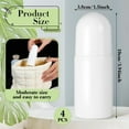 thumbnail image 3 of White Plastic Roll-on Bottle,Empty Portioning Bottles,QZS Refillable Anti-perspirant Roller Container,Leak-Proof DIY Deodorant Container with Roller Ball,for Essential Oils Fragrances 4Pack, 3 of 7