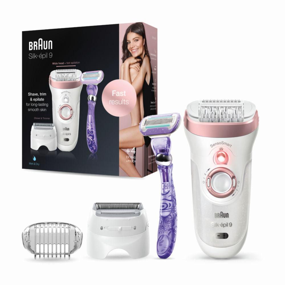 BRAUN LEG EPILATOR SES 9/870 ROSE GOLD WHITE, BRAUN LEG