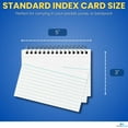thumbnail image 5 of 1InTheOffice Spiral Index Cards 3x5 Ruled, Spiral Bound, 50 White Cards/Spiral (3 Pack), 5 of 6