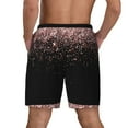 thumbnail image 4 of Fotbe Rose Gold Glitter1 Men’s Swim Trunks Quick Dry Swim Shorts Board Shorts with Mesh Lining-Large, 4 of 9