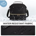 thumbnail image 5 of BAGSMART Insulated Lunch Bag Reusable Lunch Box Containers, Tote Cooler Bag with Double Deck & Leakproof Thermal, Shoulder Strap for Men Women, Work School Picnic Beach, Black, 5 of 9
