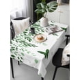thumbnail image 6 of Green Spring Botanical Table Cloth, Waterproof Tablecloth for Rectangle Tables, Weeping Eucalyptus Butterfly Reusable Washable Fabric Table Cover for Restaurant Kitchen Dining Tables 54"x108", 6 of 9