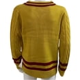 thumbnail image 2 of Men's Cable Knit V-Neck Sweater Long Sleeve Pullover Casual Classic Fit Knit Top, 2 of 4