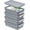 White, variant on IRIS 6 Qt Plastic Storage Bins with Lids, Clear Containers, Latching Totes, 4Pk