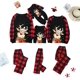 thumbnail image 3 of Conjuntos de pijamas familiares a juego, pijama navideño de manga larga y pantalones a cuadros de Papá Noel, ropa de dormir para vacaciones Fokelyi WRMH-1544-2, 3 of 7