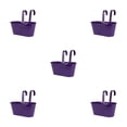 thumbnail image 1 of Transemion Iron Colorful And Practical Balcony Planters Railing Hanging For Stylish Garden Different Rainbow Purple 5Set, 1 of 6