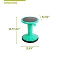 thumbnail image 4 of Pearington SitFree Height-Adjustable Wobble Stool, Teal, 4 of 7