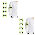 thumbnail image 1 of Wweixi 4pack/lot Sturdy And Durable Arm Badge Holders For ID Card Adjustable Wide Application PVC fluorescent green 2Set, 1 of 6