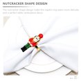 thumbnail image 3 of CIMAXIC christmas 2pcs Nutcracker Napkin Rings Holders Christmas Nutcracker Shaped Napkin Rings Table Accessories,2.4"X1.57"X0.83", 3 of 4