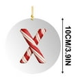 thumbnail image 3 of Ornements d'Alphabet pour Arbre de Noël, 26 Lettres de Canne à Sucre Initiales Pendentif, 26 Lettres Décoration d'Arbre de Noël Pendentif, Décorations Rouges Monogramme Personnalisées pour Cadeaux d'Arbre de Noël Diy, 3 of 5