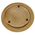 thumbnail image 3 of Saro Lifestyle Dot Rim Metal Charger Plates (Set of 4) Gold, 3 of 5