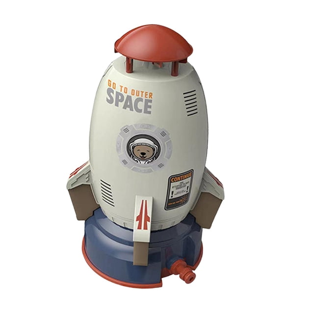 Rocket Sprinkler Toy Rociador Juguetes Juegos 360 degree Juguetes de agua giratorios Juguete de elevación de presión de agua para fiesta Regalo de cumpleañ blanco Hugo Juguetes para rociadores al aire libre