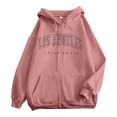 thumbnail image 1 of LUOGENLI Sweat à Capuche pour Femmes Automne et Hiver Tendance Chandails en Molleton Imprimé Lettre Sweat à Capuche Sport Manches Longues Sweat à Capuche Graphiques Rouge Taille m, 1 of 2