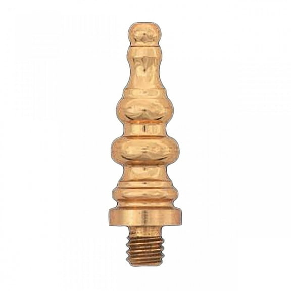 Renovators Supply Brass Medium Cabinet Door Hinge Finial Pair 1/4 in Kitchen Cabinet Hinge Finial w/Steeple Tip