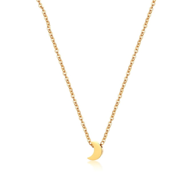 Collier Femme Mode Simple Décor Lune Pendentif Collier Charme Collier