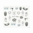 thumbnail image 5 of Personality Python Dark Letter Transfer Nail Sticker, 5 of 5