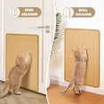 thumbnail image 6 of TETOU Cat Scratcher Mat, 23.6*15.7" Natural Sisal Cat Scratch Mats, Horizontal Cat Floor Scratching Pad Rug with Sticky Velcro Tapes for Couch and Carpets Protection, 6 of 9