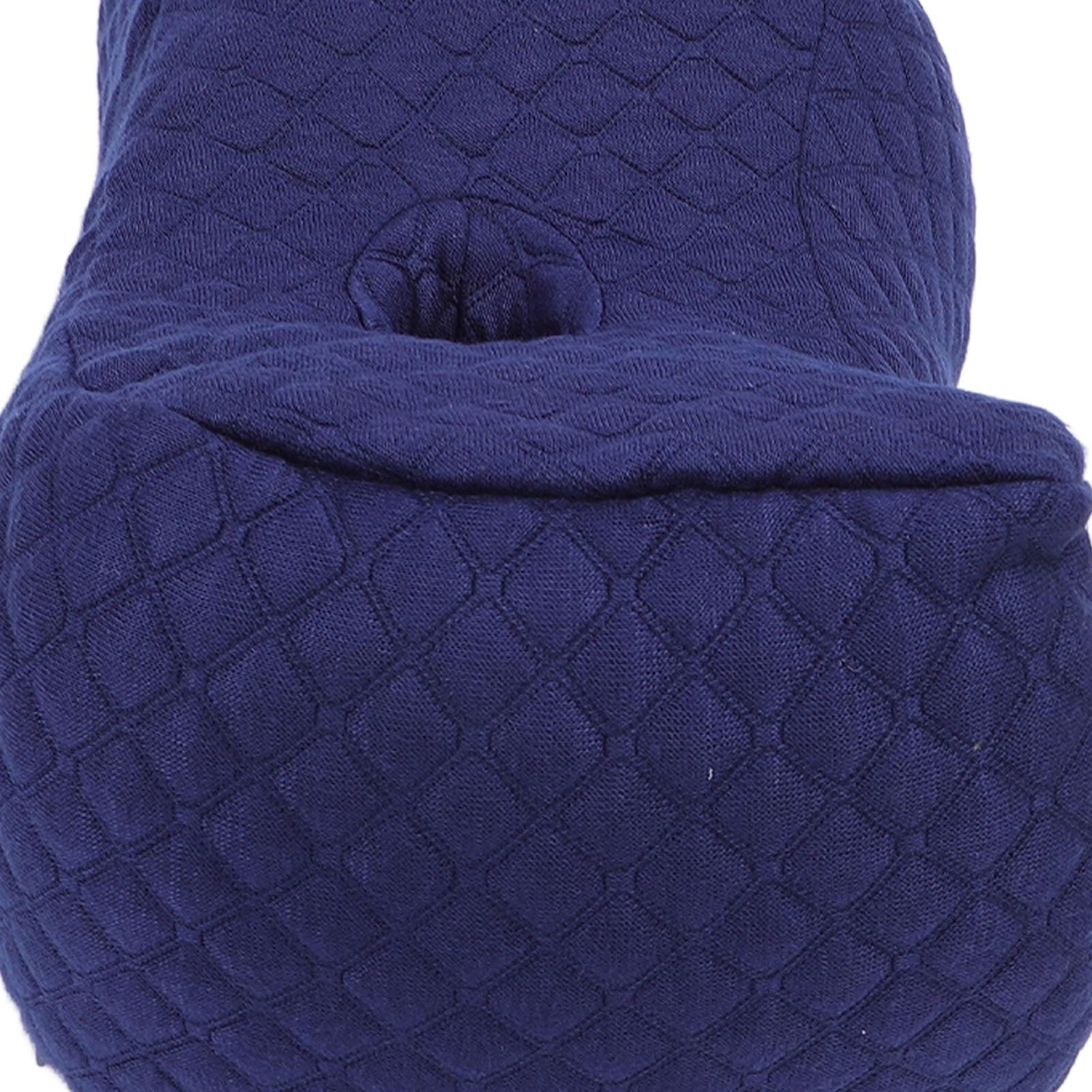 YAHHU Ergonomic Memory Foam Leg Elevation Wedge Pillow for Side Sleepers - Dual Height Knee Support Cushion for Home Study and Beauty Salon Sleeping Comfort (20.08 inches / 51 cm, Navy Blue)