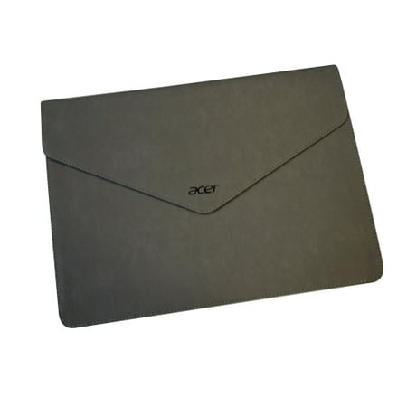 Acer Laptop Tablet Gray Leather Envelope Carrying Bag