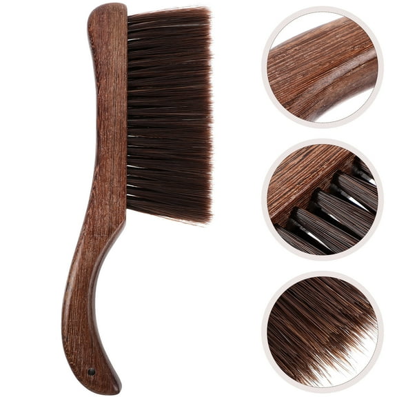 NICEXMAS Soft Bristle Cleaning Brush for Home Use Made of and Horsehair Brown Color 7 Inch
