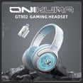 thumbnail image 3 of Wireless Gaming Headset for PS5/PC/PS4/Switch,Wired/2.4G/Bluetooth Gaming Headphones with Mic/Surround Sound/Space Capsule Design and Cool Linght/1000mAh Large Battery/White, 3 of 9
