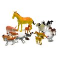 thumbnail image 2 of Gwong Juguete 14 unids PVC Realista Granja Animal Modelo Caballo Cerdo Cerdo Pato Ganso Figura Juguete Gwong 30005225, 2 of 7