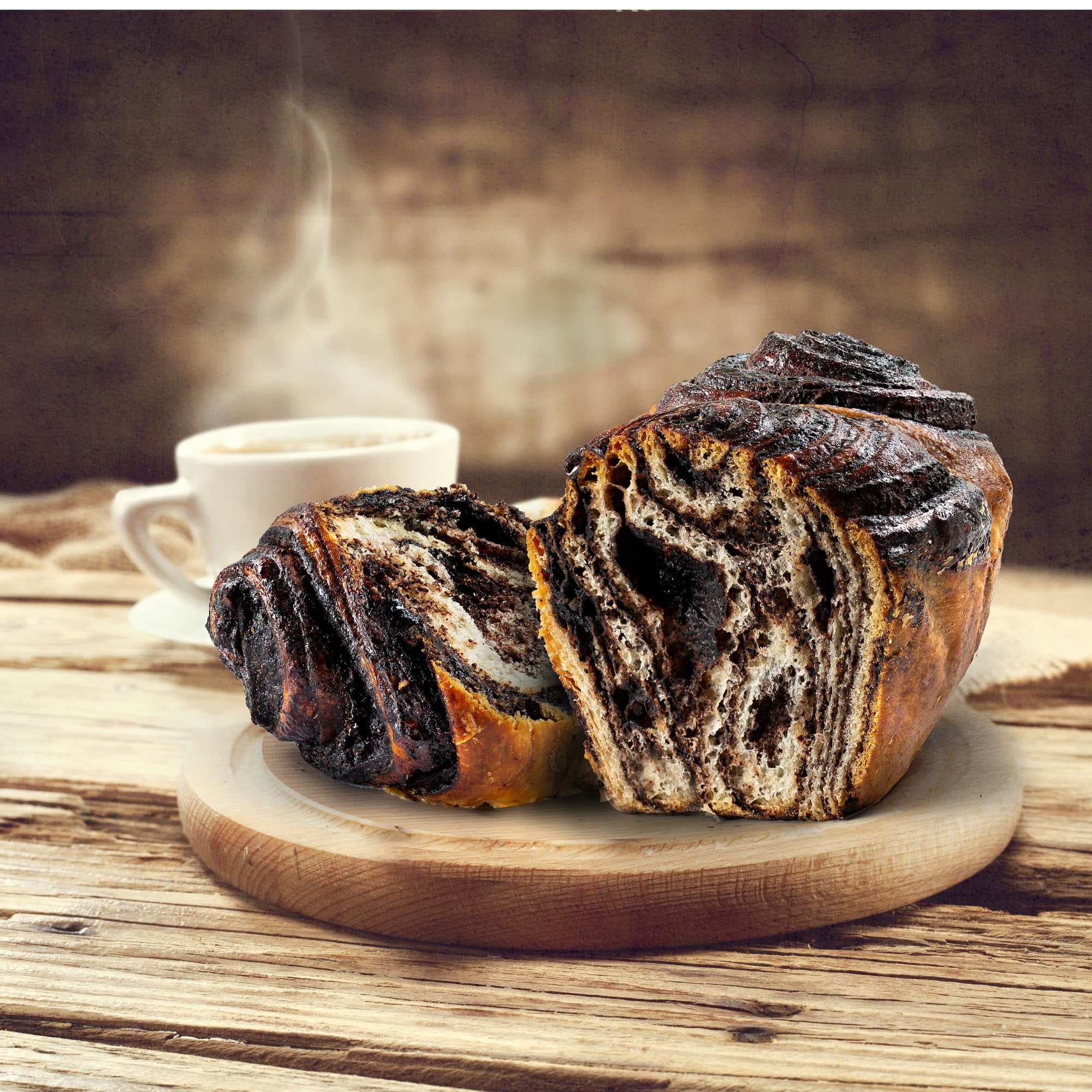 Chocolate Babka Cake | Fresh & Delicious Coffee Cake | Traditional Hungarian Chocolate Babka Bread |Holiday Gourmet Cookie Gift | Christmas Valentine Thanksgiving | Gift Idea for Men Women and Family