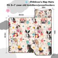 thumbnail image 5 of Dogs with Party Hats and Flowers Toddler Nap Mats for Kids Preschool,Sleeping Mat Bag or Kids,Toddler Sleeping Bag,Toddler Nap Mat or Daycare, 5 of 6