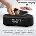 thumbnail image 3 of Despertador Bluetooth iHome iBTW112 con cargador inalámbrico, 3 of 5