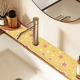 thumbnail image 2 of Yayeee Faucet Mat for Kitchen Sink 30" Diatomite Long Splash Guard Pad, Yellow Stars, 2 of 7