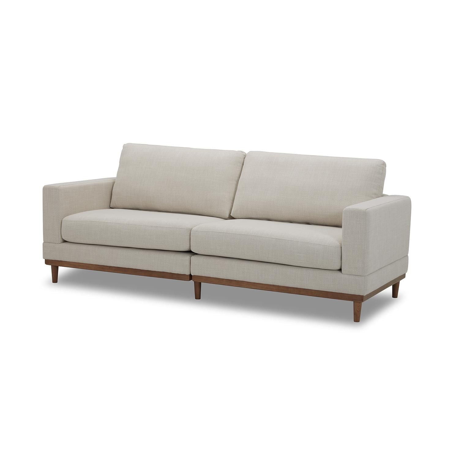 Better Homes & Gardens Springwood Wood Frame 83.46" Sofa, Light Honey
