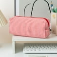 thumbnail image 1 of Stripe Pen Bag Large Capacity Organizer for School and Supplies – Durable Polyester Crafting Accessory for Writing Tools Stationery and Desk Organization, 1 of 5