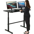 thumbnail image 2 of Standing Desk Converter Height Adjustable Desk Computer Workstation Desk Black, 2 of 8