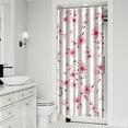 thumbnail image 2 of Waterproof Pioneer Shower Curtain 36x72 Inch Polyester Unique Colorful Floral Shower Curtain for Bathroom Hotel Home Decor with 7 Plastic Hooks, 2 of 5