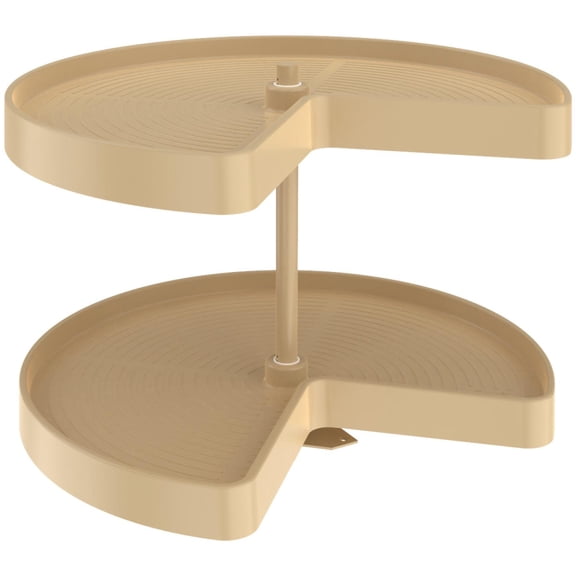 Rev-A-Shelf LD-2472-24BM-15-1 Lazy Daisy Polymer 2 Shelf Tier 24" Double Kidney Shaped