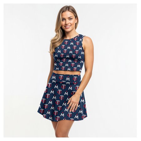 Women s-Concepts Sport Navy Minnesota Twins Knit Tank Top & Skort Set