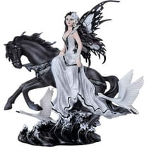 Swan Fairy with Horse Statue by Medieval Collectibles