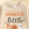 thumbnail image 4 of HCNTES Baby Boy Winter Clothes Toddler Baby Boy Clothes 6 12 18 24 Months 2T 3T Halloween Outfits Long Sleeves Pumpkin Sweatshirt Elastic Pants Set, 4 of 5