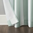 thumbnail image 5 of Sun Zero Valencia Cabana Stripe Indoor/Outdoor UV Protectant Room Darkening Grommet Curtain Panel, 54"x95", Soft Teal, 5 of 6