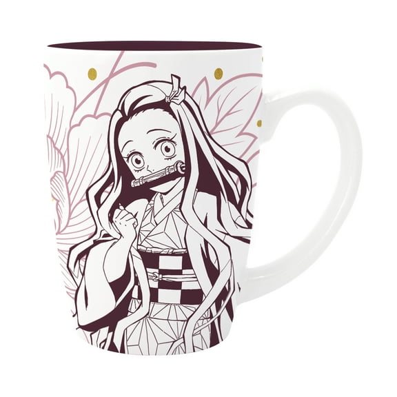 ABYstyle Demon Slayer Kimetsu no Yaiba Nezuko Pink Coffee Mug 14 Fl Oz Ceramic Demon Slayer Mug Anime Merch