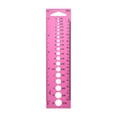 thumbnail image 3 of Clearance! Denhf Knitting Needle Gauge, Plastic Knitting Gauge Ruler, Knitting Needle Sizer Tool for Diamond Art, Crochet Gauge Measuring Tool, Circle Geometric Template Ruler, 5.9 Inch, Pink, 3 of 7